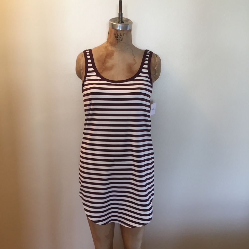 Skye Swimwear Striped Tank dress Coverup